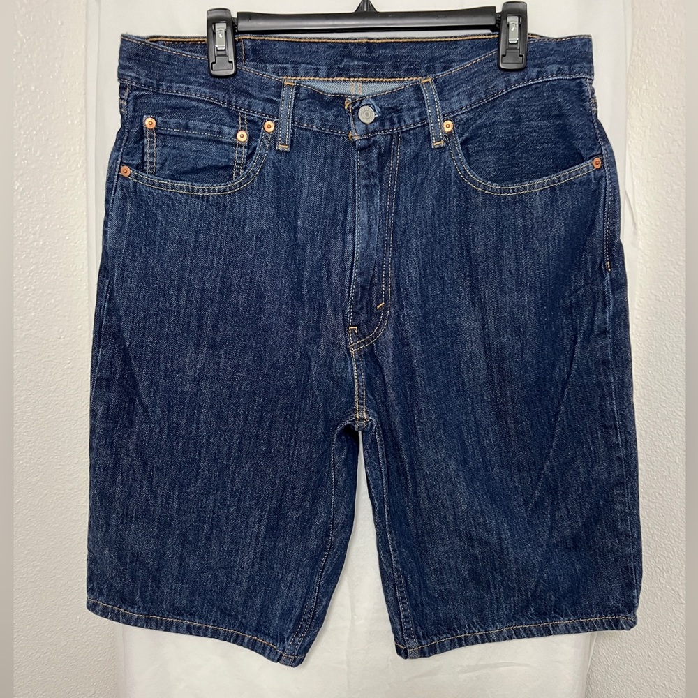 Levi’s 469 LOOSE 12" MEN'S JEAN SHORTS size 34 dark wash